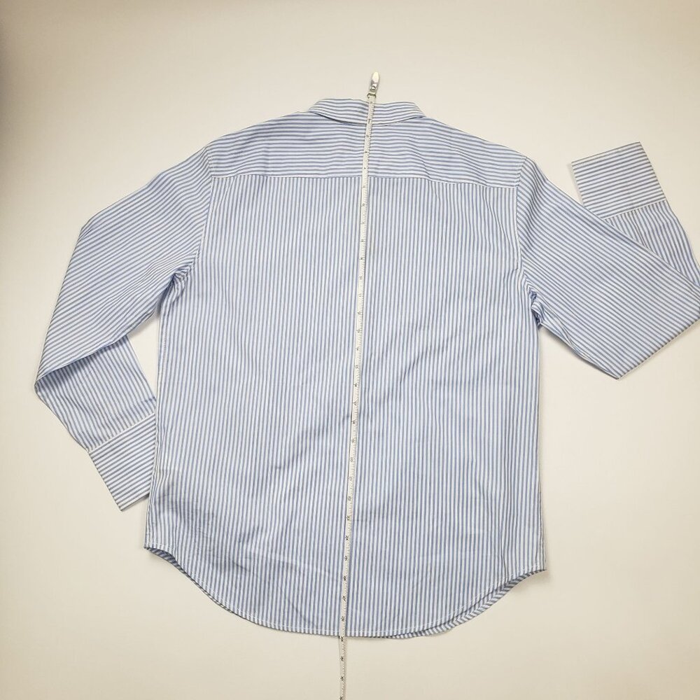J.Crew Collection Garçon Embellished Shirt in Blue Pinstripe Women's - Pick Size - Picture 6 of 16